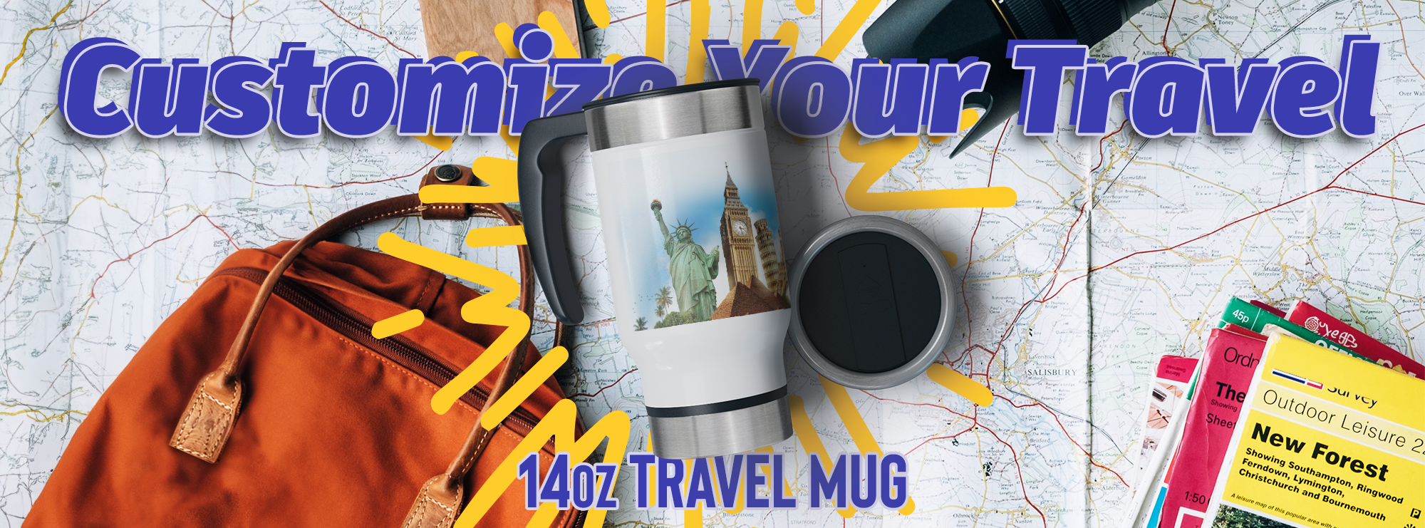 Introducing the Ultimate On-the-Go Companion: Our New 14oz Stainless Steel Travel Mug