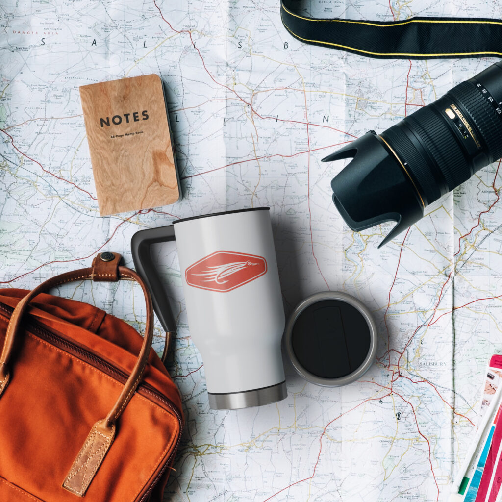 Introducing The Ultimate On-the-go Companion: Our New 14oz Stainless Steel Travel Mug