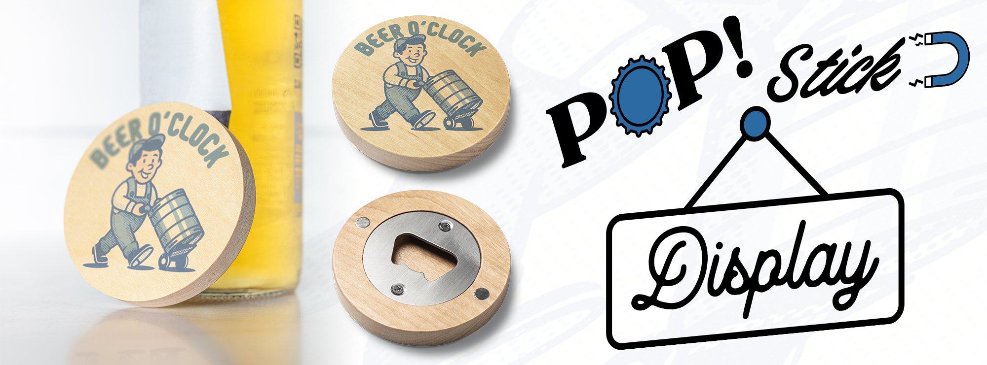 Pop, Stick, and Display: Introducing Our New Magnetic Wooden Bottle Opener!