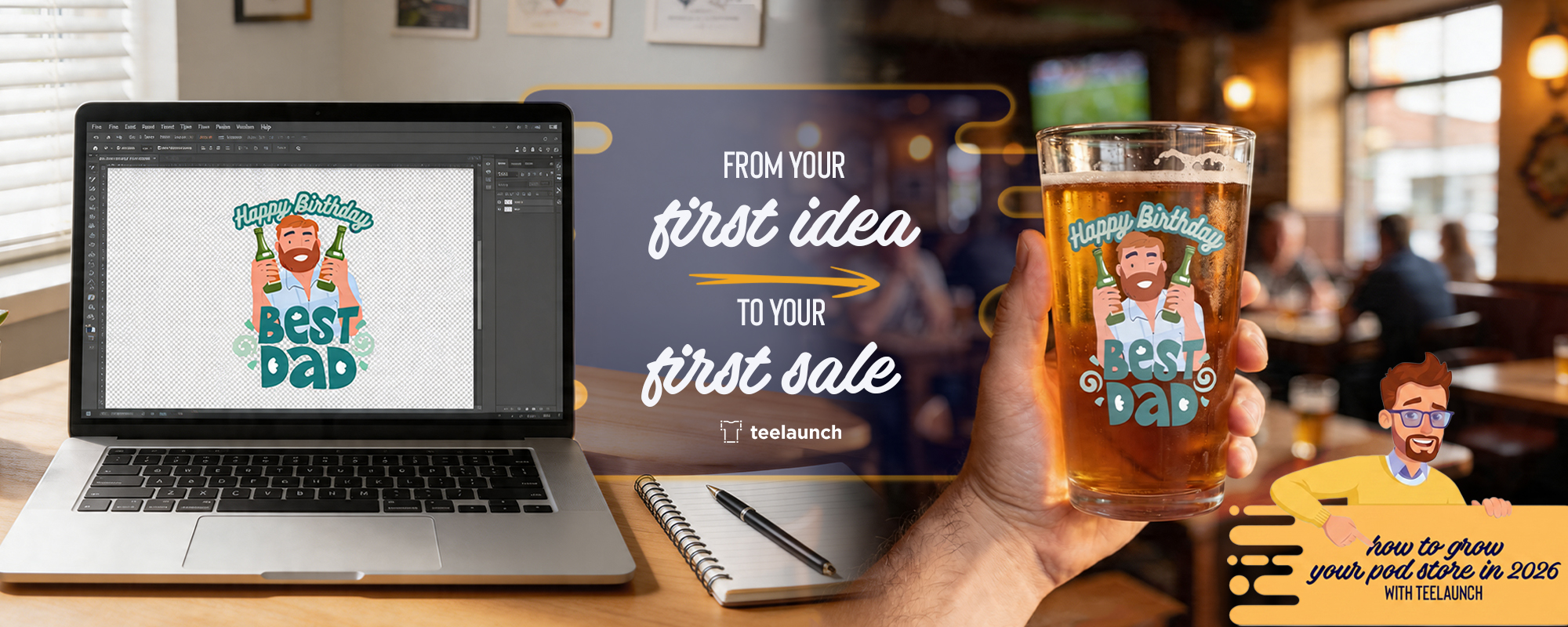 How to Grow Your Print-on-Demand Store with teelaunch: From First Product to First Sale