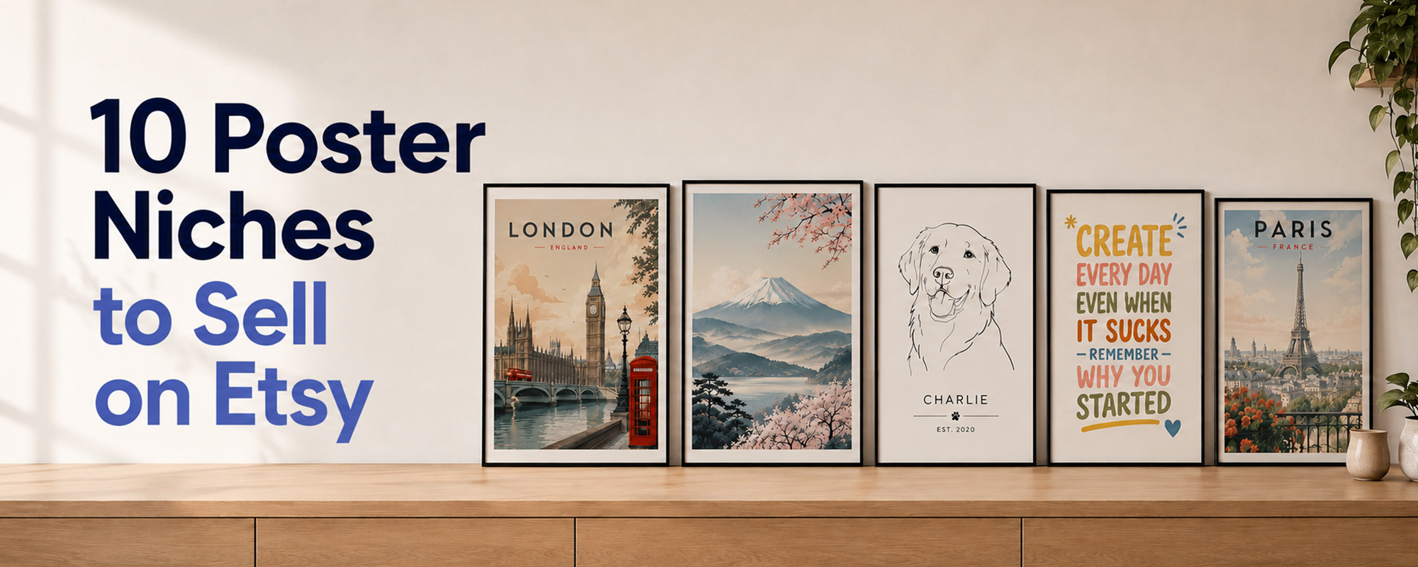 10 Poster Niches to Sell on Etsy With Print-on-Demand